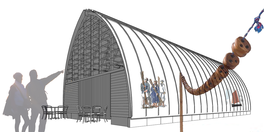 Structure bois légère d’un bâtiment – étude de faisabilité pour la construction d’une gabare de Rance